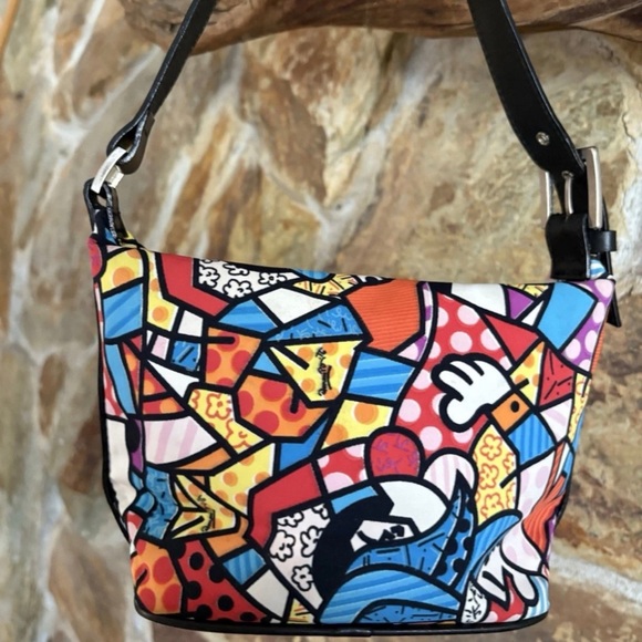 VINTAGE Donald J Pliner Couture x Romero Britto "Stained Glass" Bag-Italy Elite✨ - Picture 2 of 10